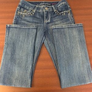 NWOT Inc Denim Regular Fit Boot Leg Rivets